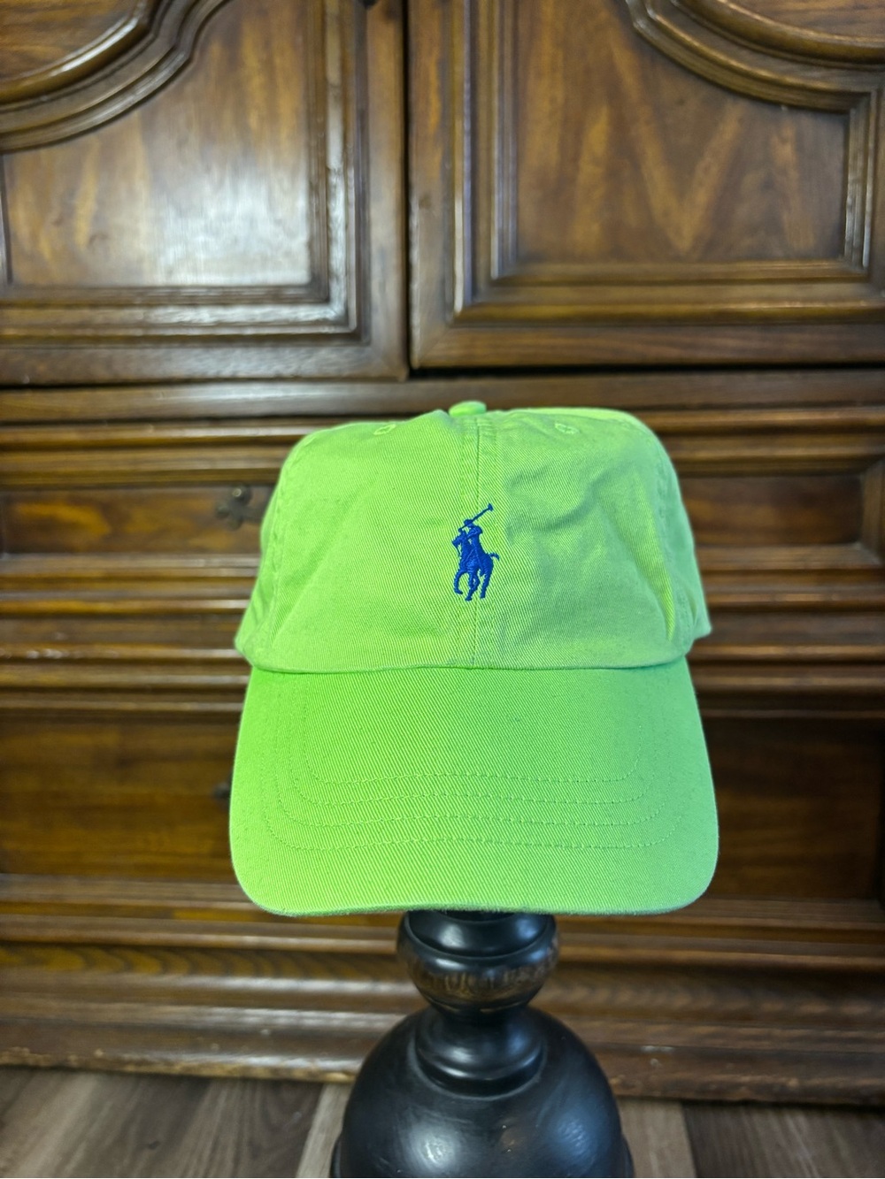Polo Ralph Lauren green baseball cap with blue logo